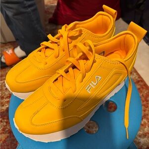 Fila Vibrant Yellow Athletic Shoes •SOLD•